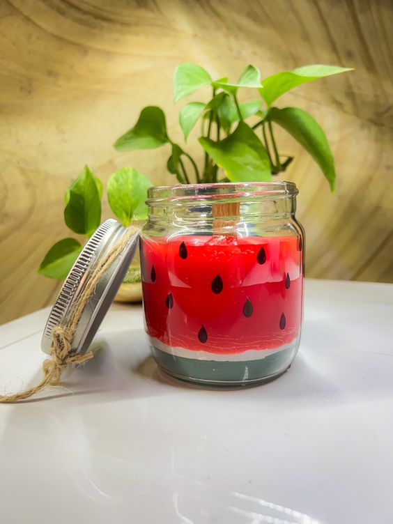 watermelon scented candle