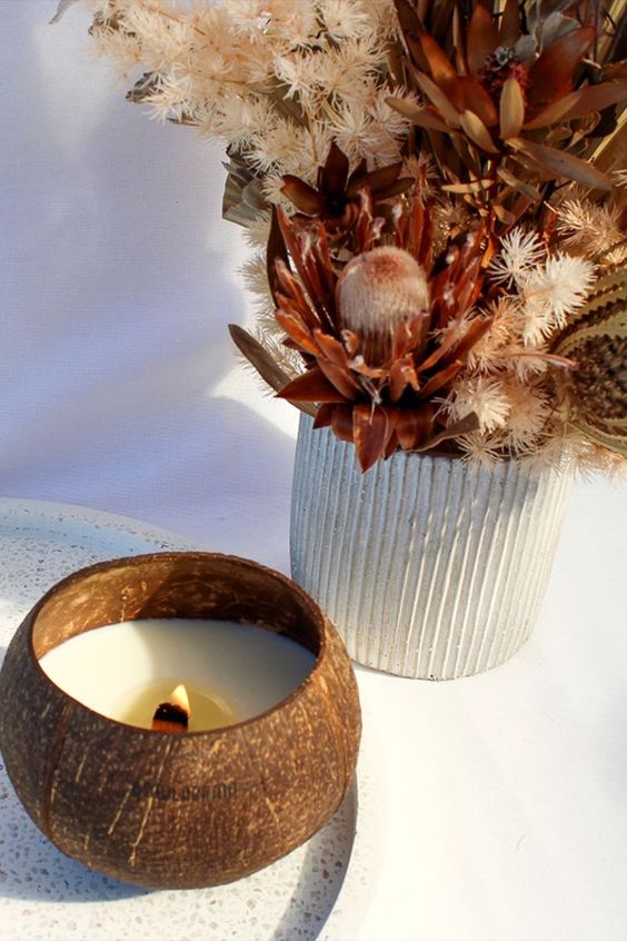 Create Your Own Coconut Candle: DIY Recipe - ohcans