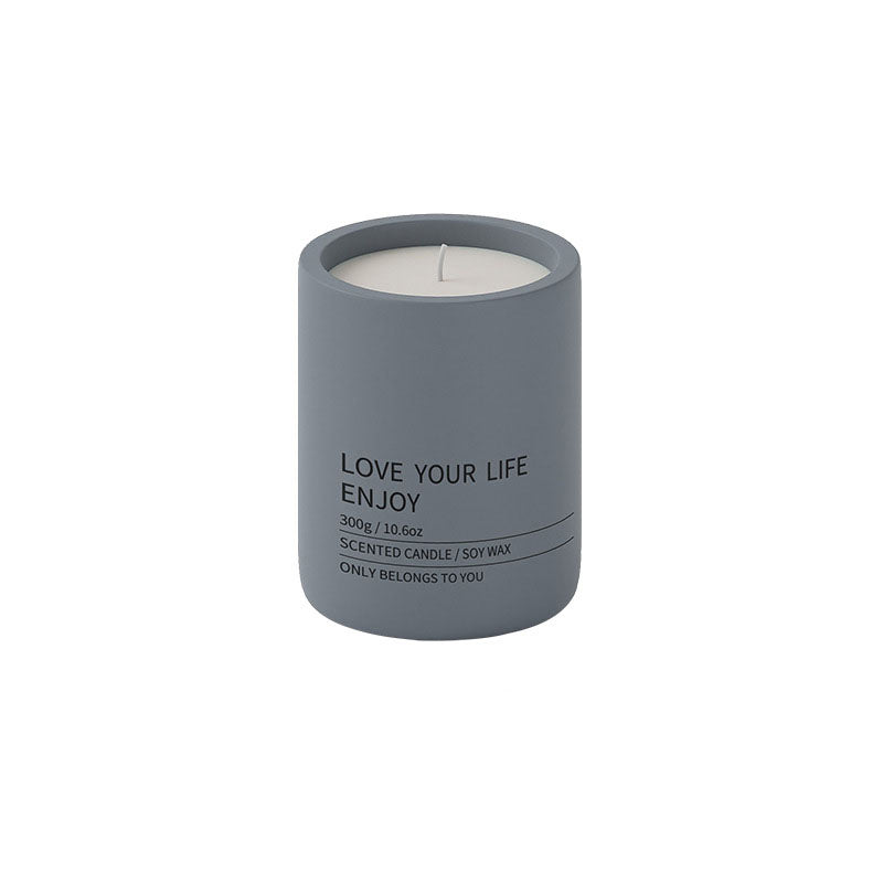 Ohcans Scented Candle Ceramic Mug Dark Grey - ohcans