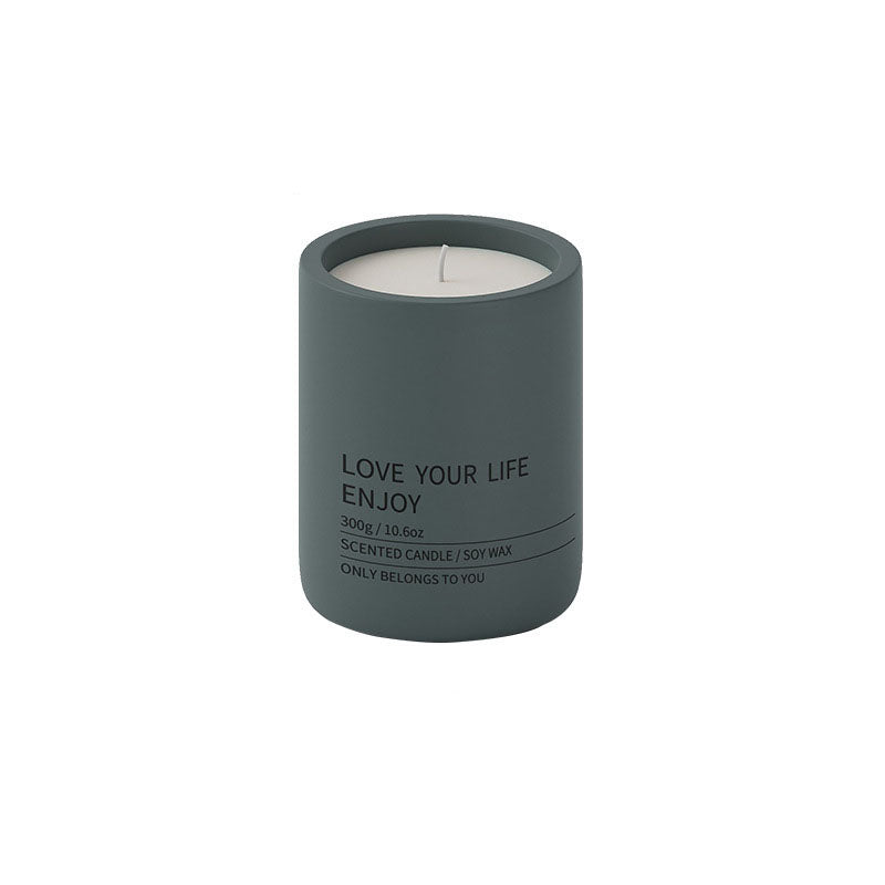 Ohcans Scented Candle Ceramic Mug Green Charcoal - ohcans