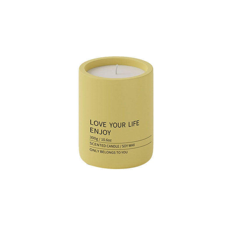 Ohcans Scented Candle Ceramic Mug Lemon Yellow - ohcans