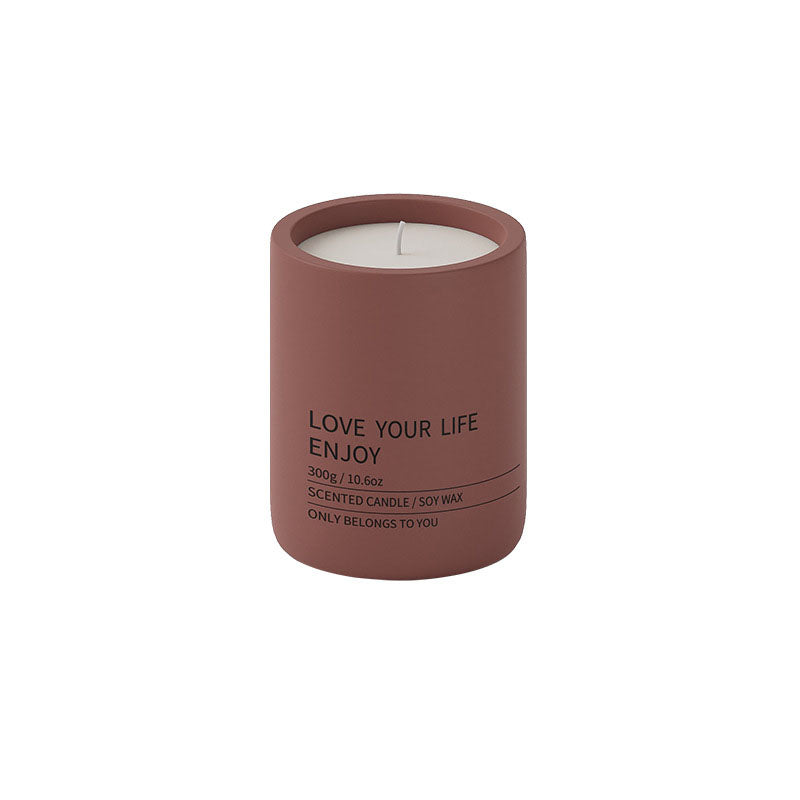 Ohcans Scented Candle Ceramic Mug Maroon - ohcans